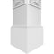 Ekena Millwork Craftsman Classic Square Non-Tapered Art Deco Fretwork Column w/ Mission Capital & Mission Base CC1010ENARDMIMI - alternate 5